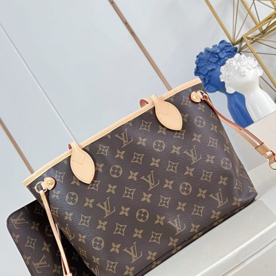 Louis Vuitton - M41001 Neverfull Small Tote Monogram Canvas with Steel Hardware