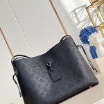 Louis Vuitton Mahina Boundless M13179 Light Coffee Black Leather Replica Tote