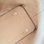 Louis Vuitton Mahina Boundless M13179 Light Coffee Black Leather Replica Tote