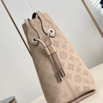 Louis Vuitton Mahina Boundless M13179 Light Coffee Black Leather Replica Tote