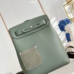 Louis Vuitton Steamer Backpack M26852 Green LV Touch Leather