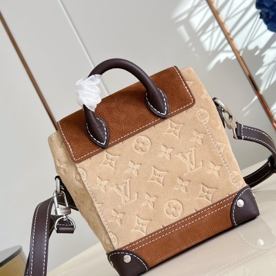 Louis Vuitton - Nano Steamer Workwear Suede Leather Bag M26128