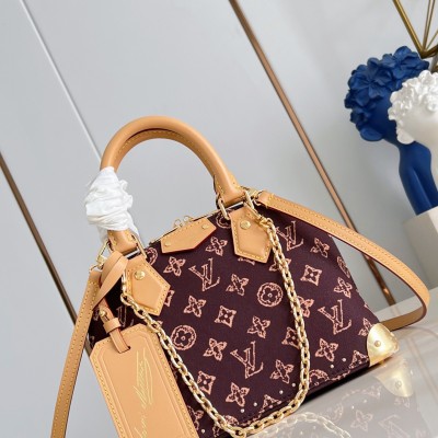 Louis Vuitton - M28105 Alma Trunk BB Monogram Origine Leather Chain Bag