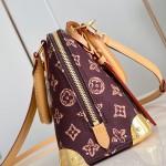 Louis Vuitton M28105 Alma Trunk BB Monogram Origine leather chain handbag