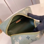 Louis Vuitton Locker Dopp Kit M83112 Monogram Canvas Army Green Toiletry Bag