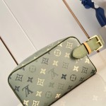 Louis Vuitton Locker Dopp Kit M83112 Monogram Canvas Army Green Toiletry Bag