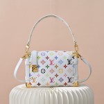 Louis Vuitton Side Trunk Medium Handbag M14046 White Takashi Murakami