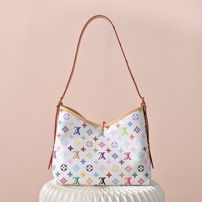 Louis Vuitton - CarryAll Handbag M13661 – White Multicolor (Tricolor Murakami)