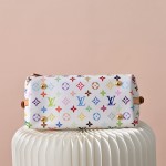 Louis Vuitton CarryAll M13661 White Multicolor Handbag – Monogram Canvas with Leather Trim