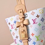 Louis Vuitton x Takashi Murakami All In BB M13089 White Multi Handbag