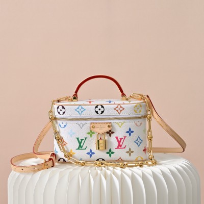 Louis Vuitton - TM Vanity Chain Pouch M13662 White Multicolor (Tricolor Murakami)