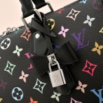 Louis Vuitton x Takashi Murakami X TM Speedy Soft 30 M13257 Black Multi Handbag