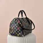 Louis Vuitton x Takashi Murakami X TM Speedy Soft 30 M13257 Black Multi Handbag