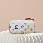 Louis Vuitton Nano Speedy M13391 White Multicolor Handbag – Mini Monogram Canvas