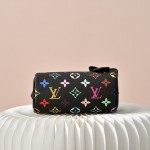 Louis Vuitton Nano Speedy M13406 Black Multicolor Handbag – Mini Monogram Canvas