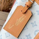 Louis Vuitton Carryall Small Bag Monogram Origine Bleu Courrier – Vintage Inspired