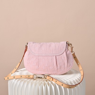 Louis Vuitton - Sunset Monogram Denim Pink M13347 Replica Handbag