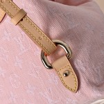 Louis Vuitton Venice Backpack M13031 Pink Monogram Denim Backpack with Front Pocket