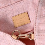 Louis Vuitton Venice Backpack M13031 Pink Monogram Denim Backpack with Front Pocket