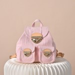 Louis Vuitton Venice Backpack M13031 Pink Monogram Denim Backpack with Front Pocket