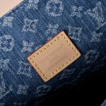 Louis Vuitton Dauphine Soft Large Handbag M13319 Monogram Denim with LV Logo Hardware