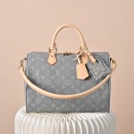 Louis Vuitton Speedy Soft 30 Monogram Denim Gray Blue M13344 Replica Handbag