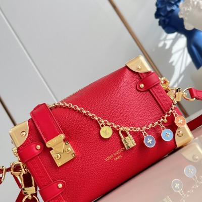 Louis Vuitton - Side Trunk Medium Bag M27449 / M28333 LV Confetti Series Leather Handbag