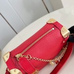 Louis Vuitton Side Trunk Medium Bag M27449 Light Green / M28333 Red