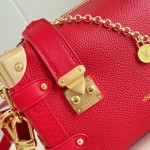 Louis Vuitton Side Trunk Medium Bag M27449 Light Green / M28333 Red