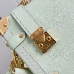 Louis Vuitton Side Trunk Medium Bag M27449 Light Green / M28333 Red