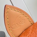 Louis Vuitton Speedy P9 Bandoulière 30 M13904 Embroidered Monogram Orange Leather Bag