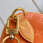 Louis Vuitton Speedy P9 Bandoulière 30 M13904 Embroidered Monogram Orange Leather Bag