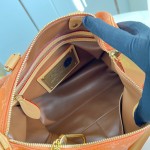 Louis Vuitton Speedy P9 Bandoulière 30 M13904 Embroidered Monogram Orange Leather Bag