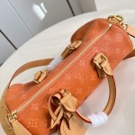 Louis Vuitton Speedy P9 Bandoulière 30 M13904 Embroidered Monogram Orange Leather Bag