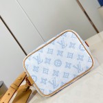 Louis Vuitton All In BB Monogram Origine Bleu Courrier handbag in blue canvas