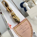 Louis Vuitton Pochette Toilette MM Monogram Multicolore White Cosmetic Pouch