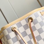 Louis Vuitton Noé BB Damier Azur Bucket Bag N40594 Front View