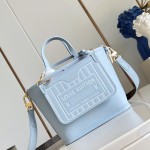 Louis Vuitton Neverfull Bandoulière Inside Out BB light blue Monogram handbag