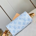 Louis Vuitton Nano Speedy Monogram Origine Blue Handbag
