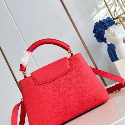 Louis Vuitton - Capucines BB LV Confetti Taurillon Leather Handbag Red M28197