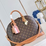 Louis Vuitton Alma MM Monogram Ostrich Trim Limited Edition N30049