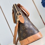 Louis Vuitton Alma MM Monogram Ostrich Trim Limited Edition N30049