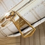 Louis Vuitton CarryAll PM Monogram Origine Bleu Courrier Shoulder Bag M27532 Front View