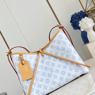 Louis Vuitton - CarryAll PM Monogram Origine Bleu Courrier Shoulder Bag M27532