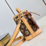 Louis Vuitton Nano Noé Monogram Origine Bucket Bag M27699 Front View