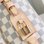 Louis Vuitton N40855 All In BB Handbag in Damier Azur Canvas with Leather Trim