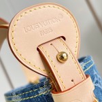  Louis Vuitton M28107 All In BB Bucket Bag in Monogram Denim with Leather Trim
