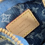  Louis Vuitton M28107 All In BB Bucket Bag in Monogram Denim with Leather Trim