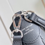 Louis Vuitton All Around Small Handbag Black Monogram Perforated Leather M28306 Crossbody Bag