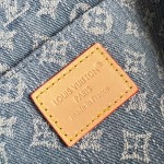 Louis Vuitton M27946 Nice Mini Cosmetic Pouch in Monogram Denim with Leather Trim
